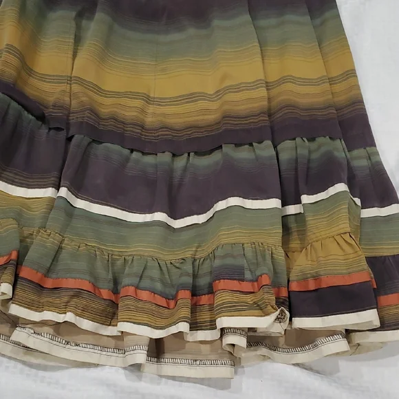 Sugar lips Elegant Multicolor A-Line Skirt - Picture 2 of 12